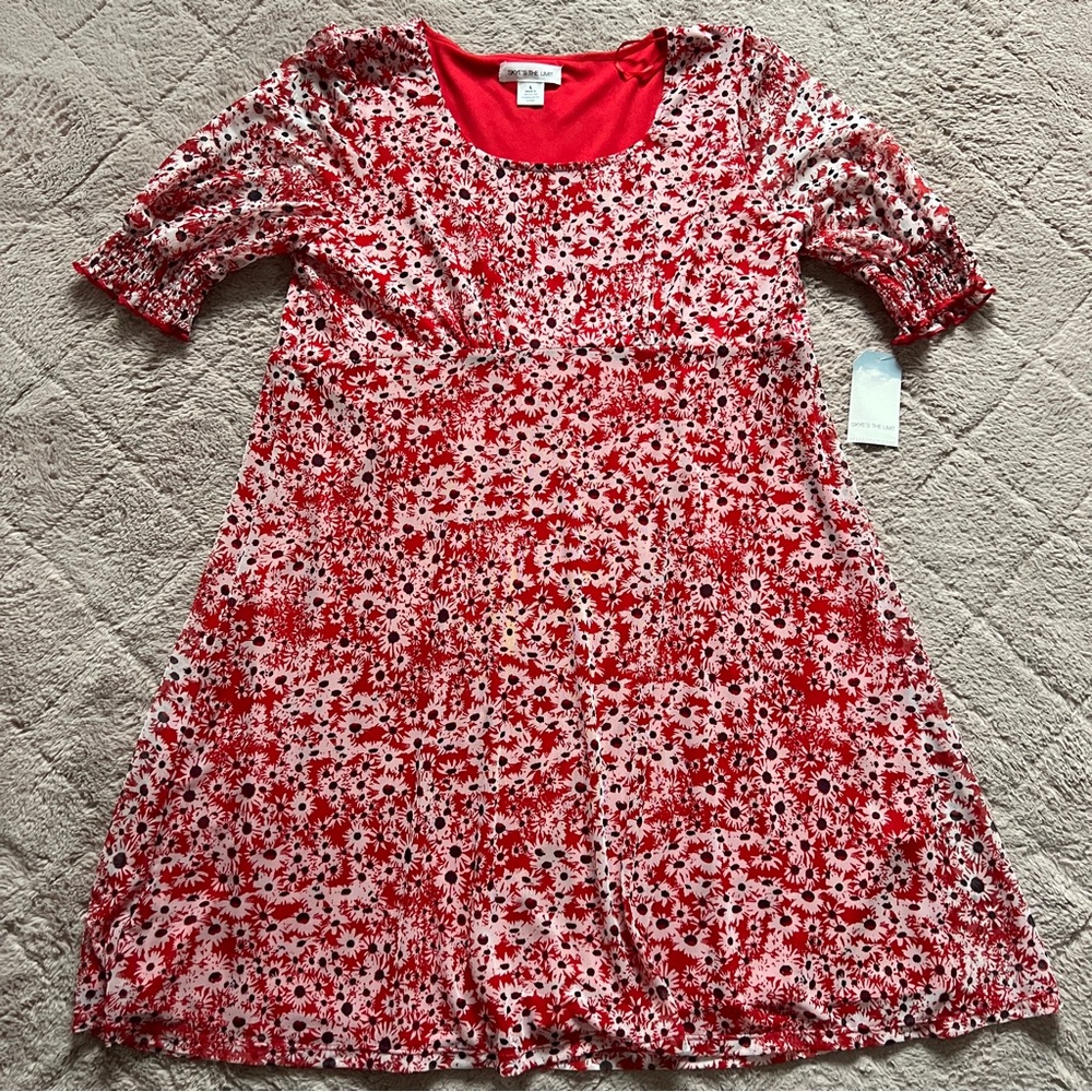 NWT Skye's The Limit Floral Dress Beach Preppy Cottage Coquette Homecoming Sz L